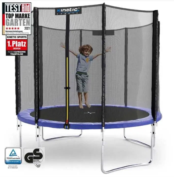 Trampolina zewnętrzna kinetic sports śr.274