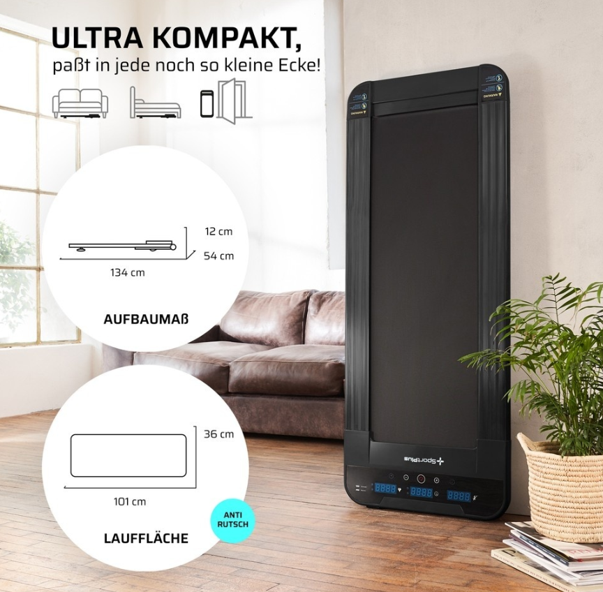 Bieżnia SportPlus Walking Pad bieżnia do chodzenia 6 km/h