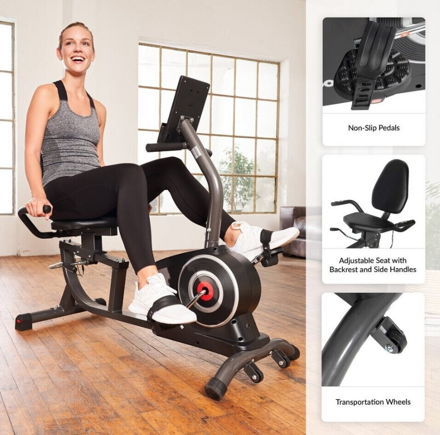 Rower treningowy poziomy Sportplus 9500