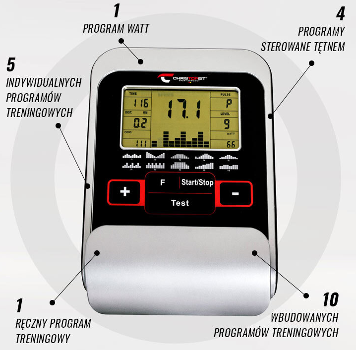 Rower elektromagnetyczny Christopeit BT4