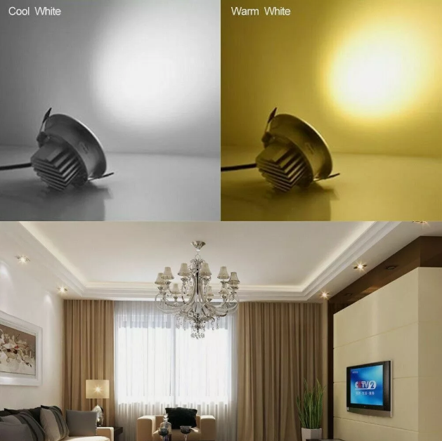 Lampa sufitowa LED 9W Okrągła Ciepłe/Zimne światło